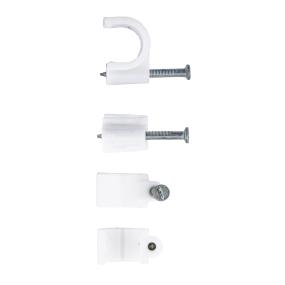 Cable Clips - Round - White